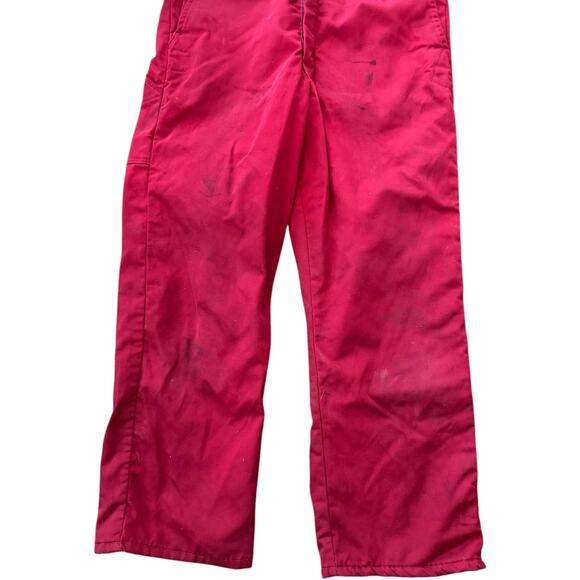 Vintage Wells Blizzard Pruf red overalls zippered collared suit medium - Picture 11 of 16